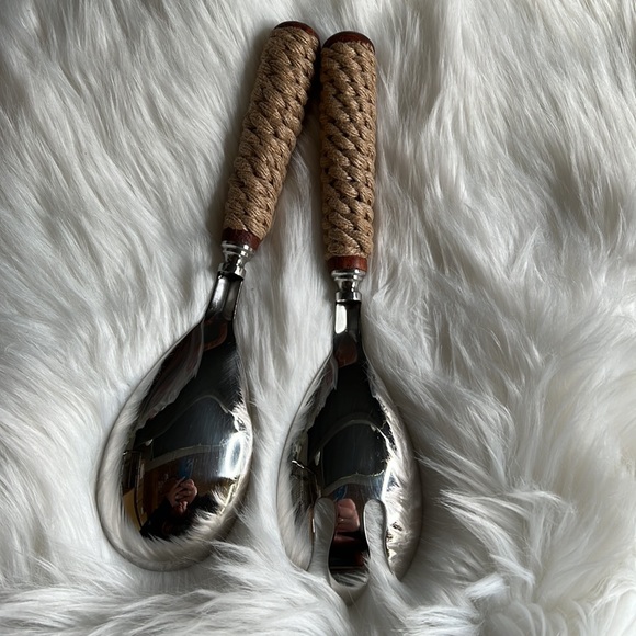 Rustic Salad Tossers / Serving Utensils - Picture 2 of 7